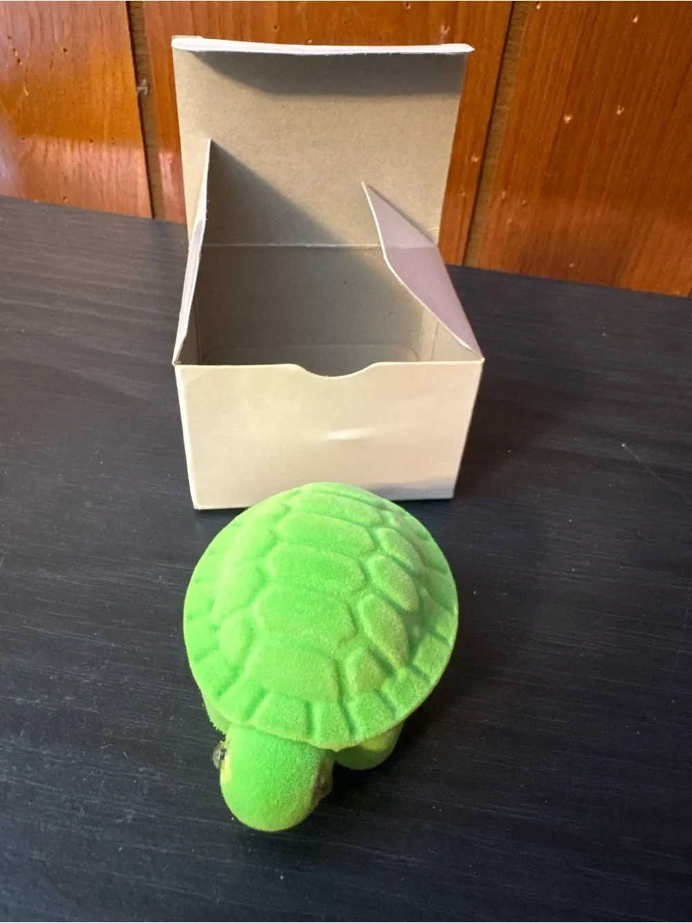 NWT Avon Turtle Necklace in Green Velvet Jewelry Case